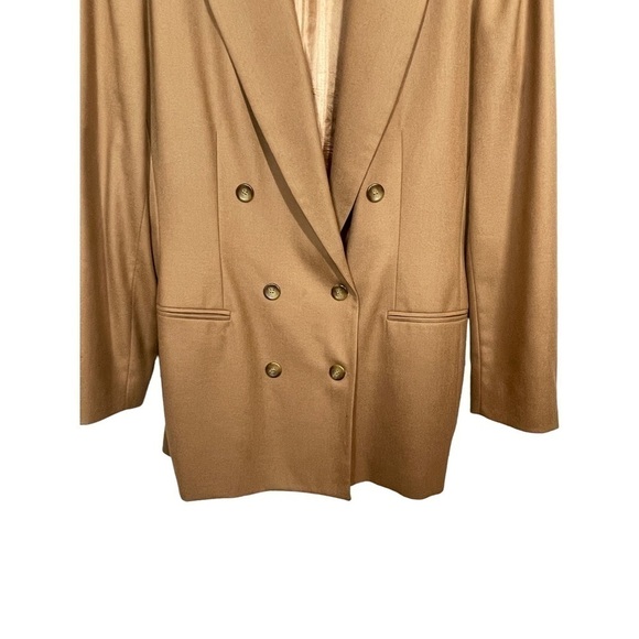 Vintage Pendleton 100% Wool Double Breasted Camel Jacket Size 16 Tall - Picture 6 of 13